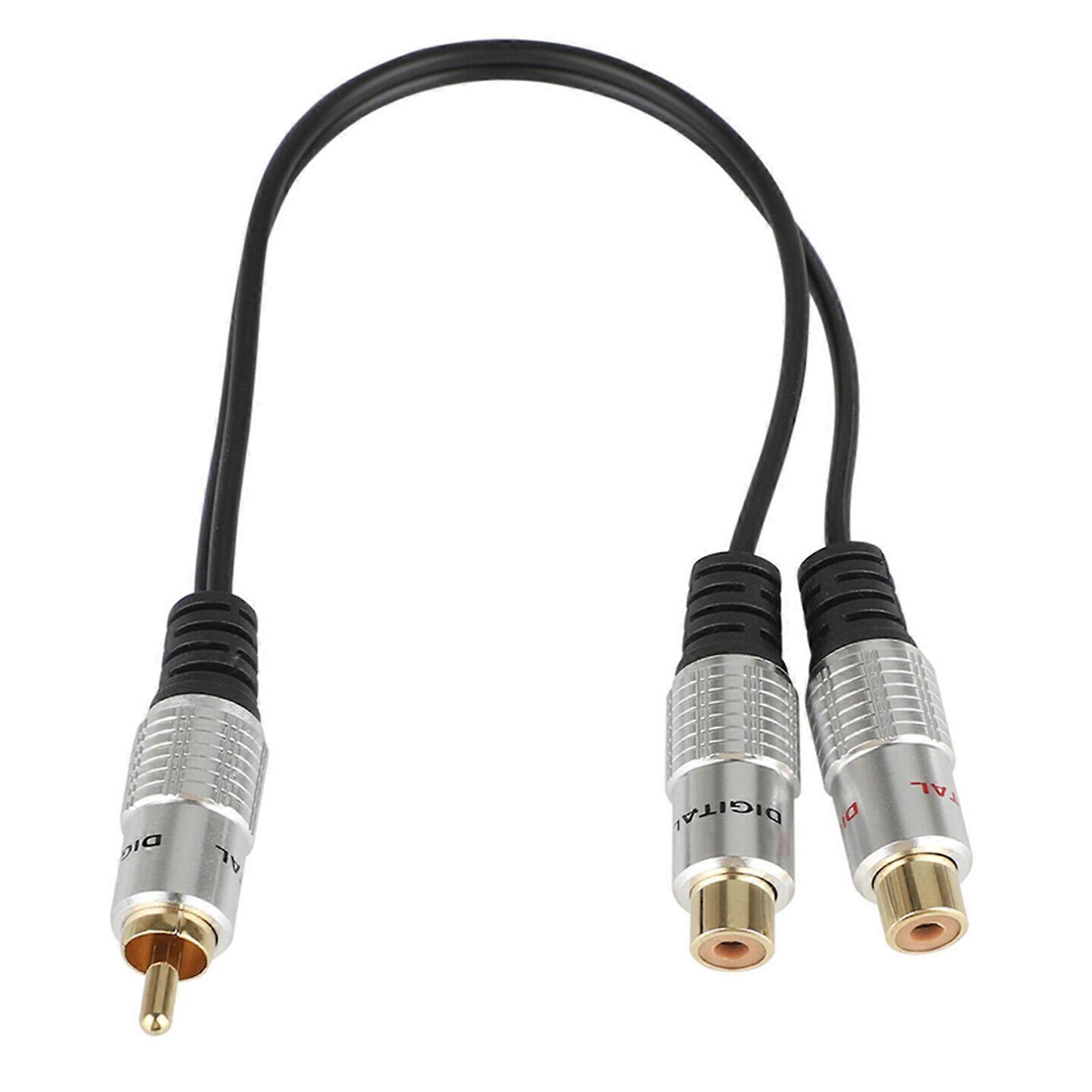 Compact RCA Y-Adapter Gold Plated
