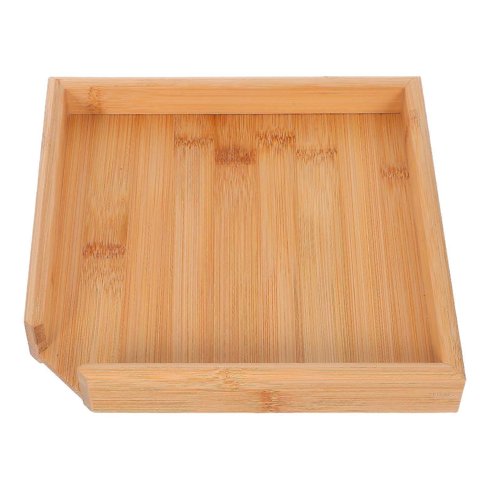 Bamboo Tea Tray with Raised Edges