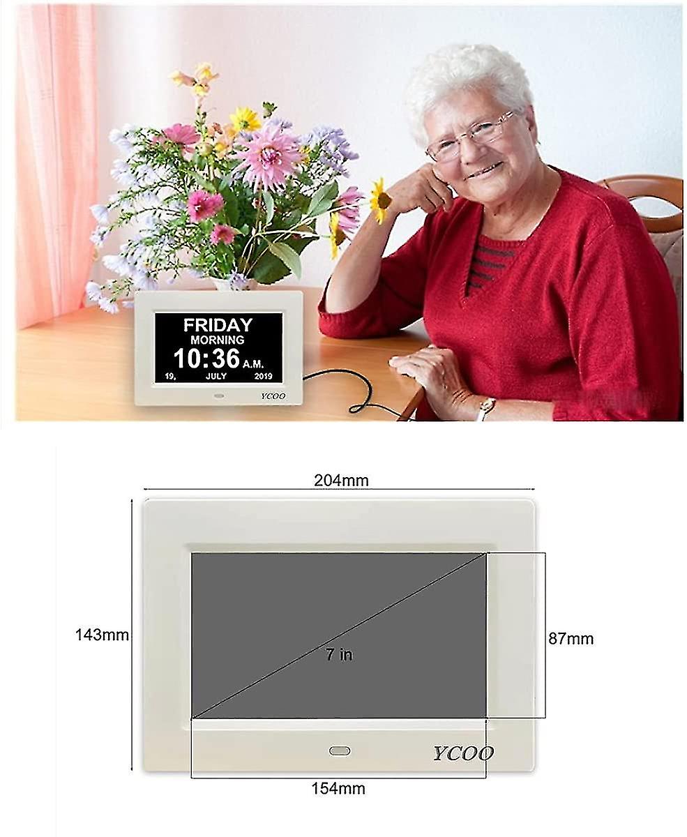 Dementia clocks 8 inches calendar clocks day date clock digital clock