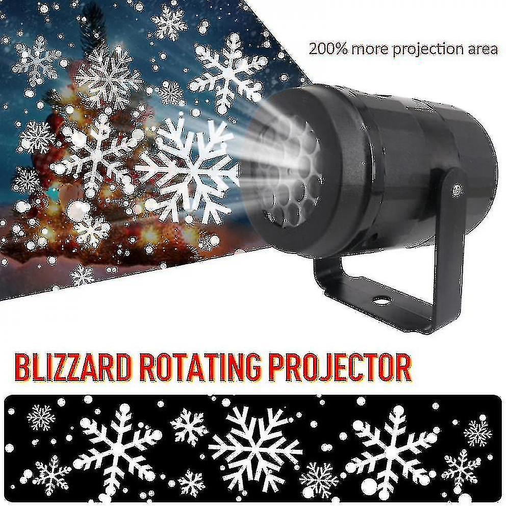 Warm Snowflake Light Christmas Outdoor Waterproof Led Mobile Laser Projector Lamp