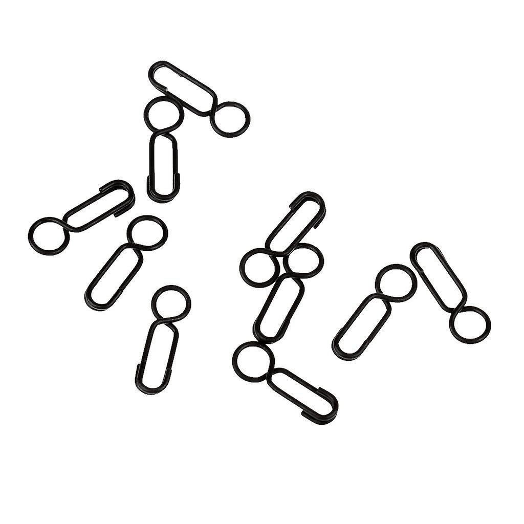 10pcs Mini Carpa Pesca Quick Link Clips Cabeza Redonda Snap Safty Conector Pin