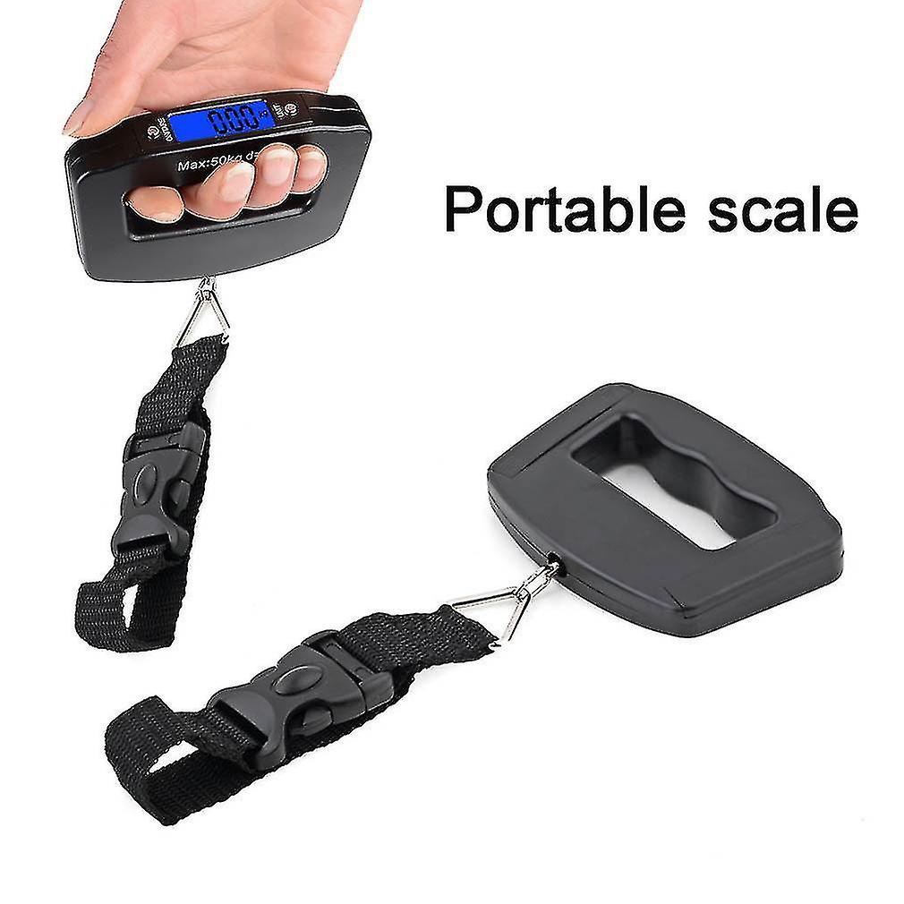 50kg X 10g Digital Lcd Portable Scale Hanging Travel Digital Luggage Scale