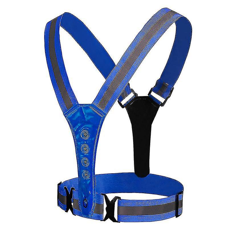High Visibility Reflective Running Safety Vest1pcsblue -e