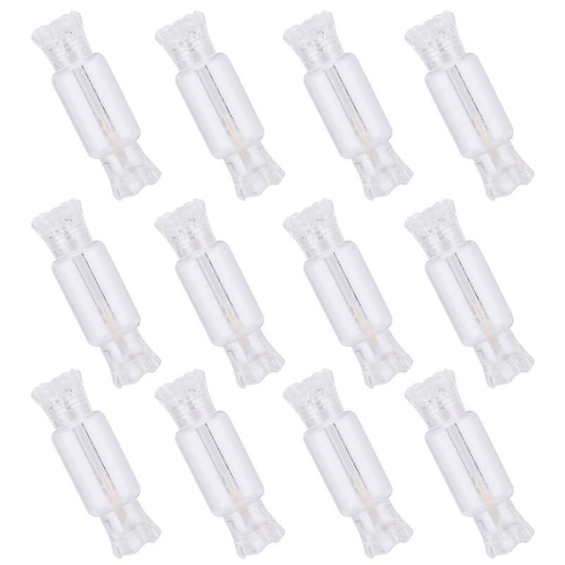 7.6X1cm Transparent Refillable Makeup Palettes & Cases 20pcs Handmade Lip Gloss Tube Lip Gloss Subpa