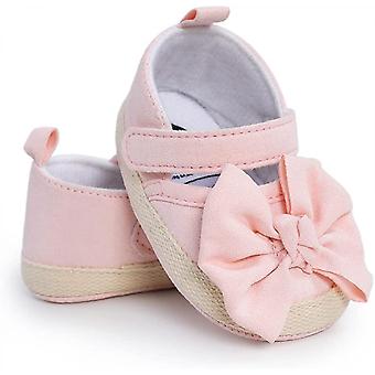 Veeki Baby Boys Girls Slippers Cozy Fleece Booties Soft Bottom Warm Cartoon Socks Newborn Crib Shoes -------- Pink11cm
