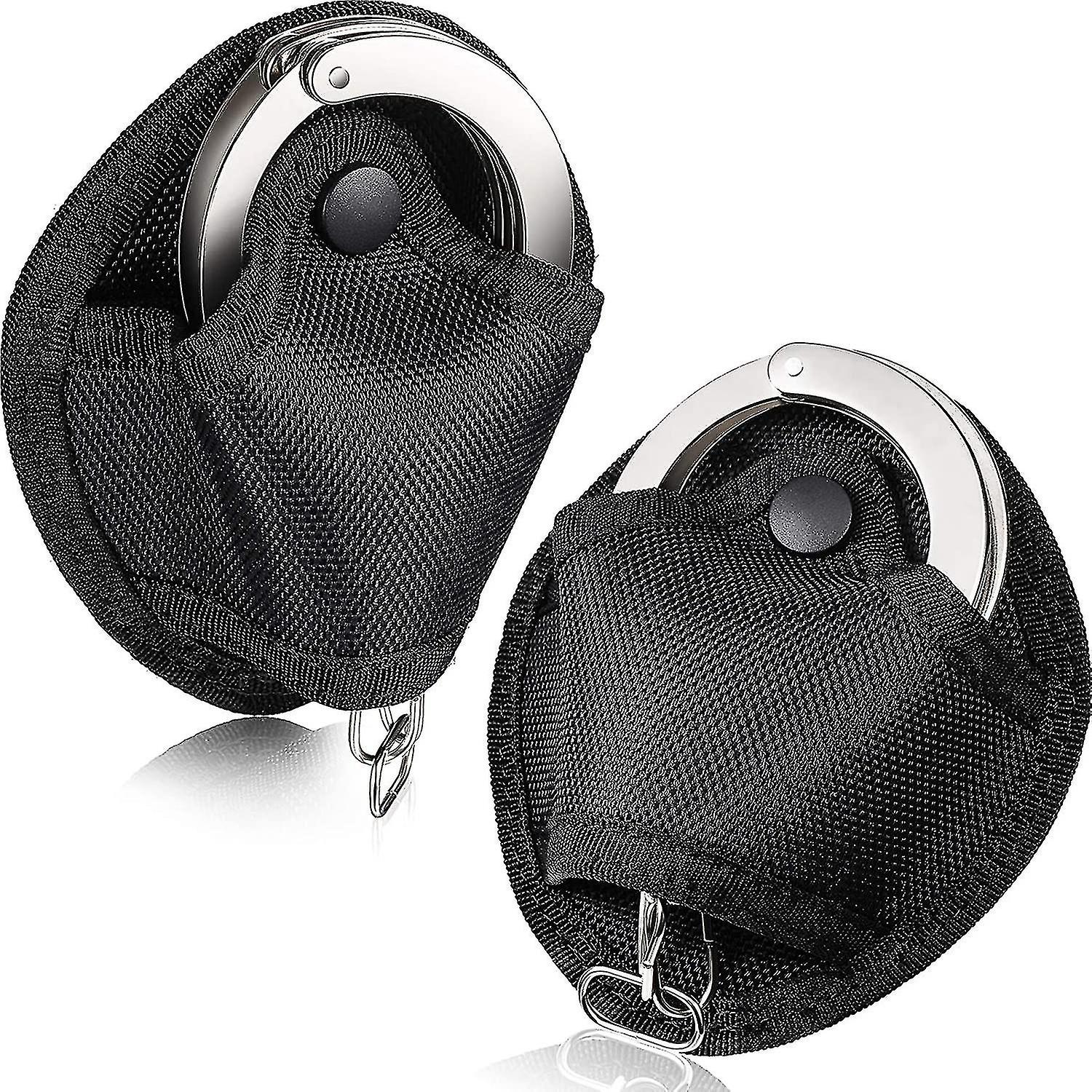 2 Packs Handcuff Cases Nylon Handcuff Holders Universal Handcuff Pouch For Most Chain Or Hinged Cuffsc