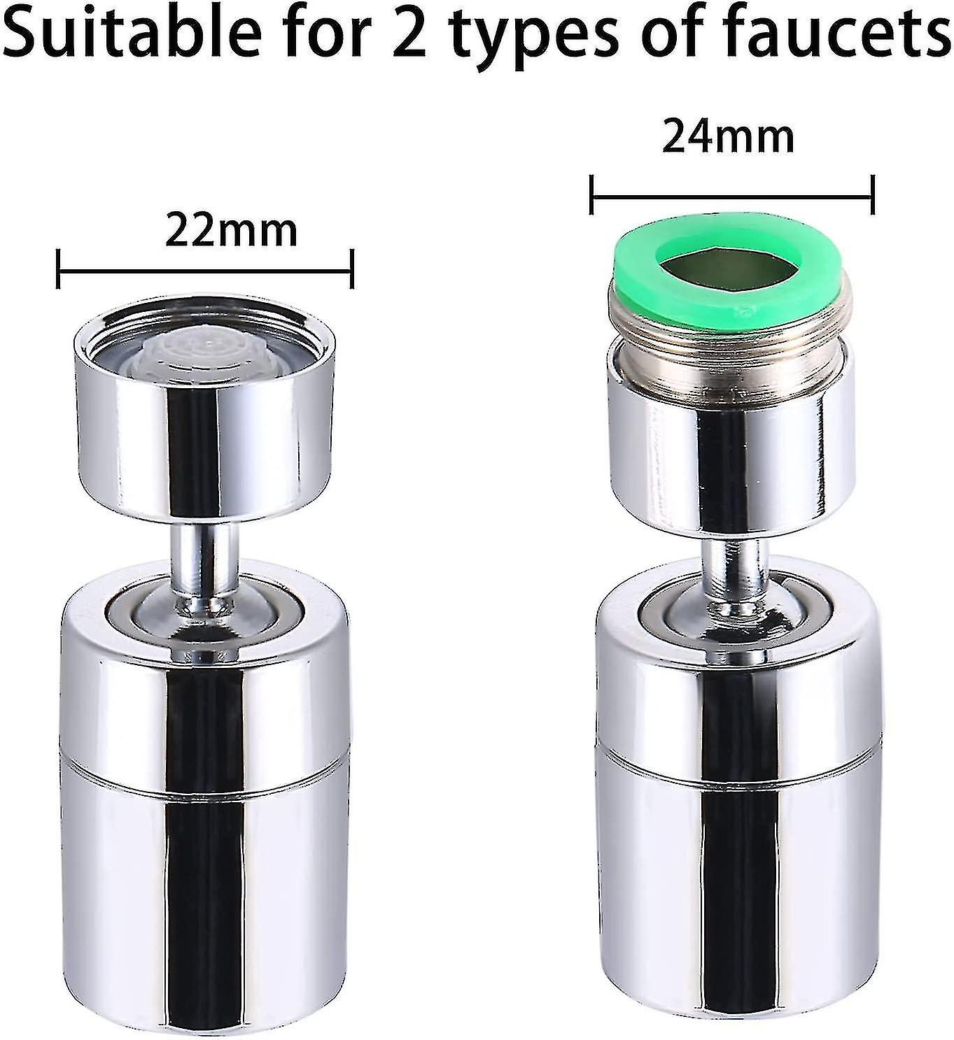 Lie 360 Swivel Faucet Aerator, Filter Saver Kitchen Faucet Head 2-mode Adjustable