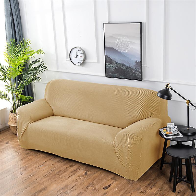 1-4 Person Plush Anti-skid Sofa Cover Elastic All Inclusive Sofa Cover A04