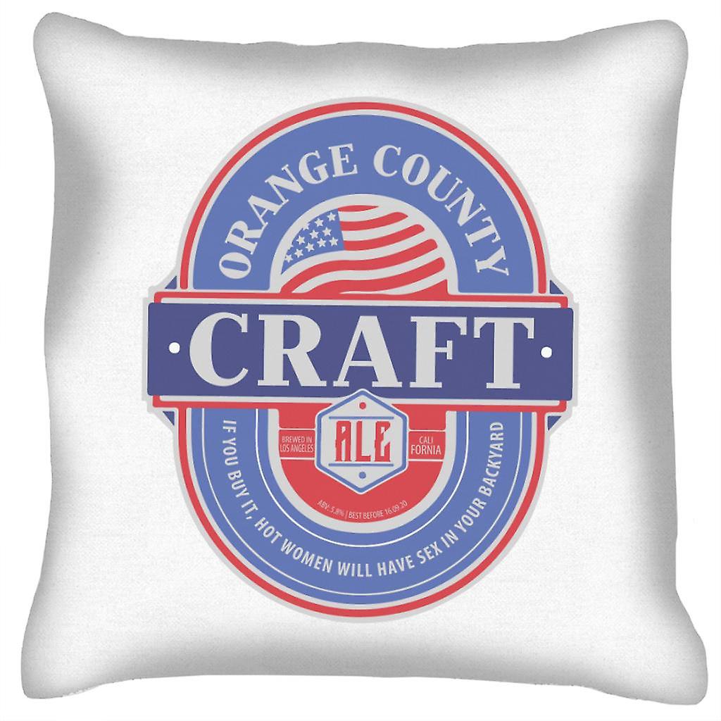 Orange County Craft Ale Cushion