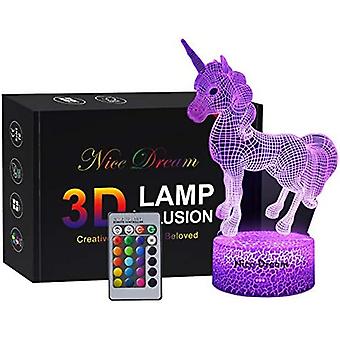 Unicorn Gift Unicorn Night lamp for Kids, Unicorn Toy for Girls,  7 Colors Change with Remote, Birthday Gifts for Children Girl