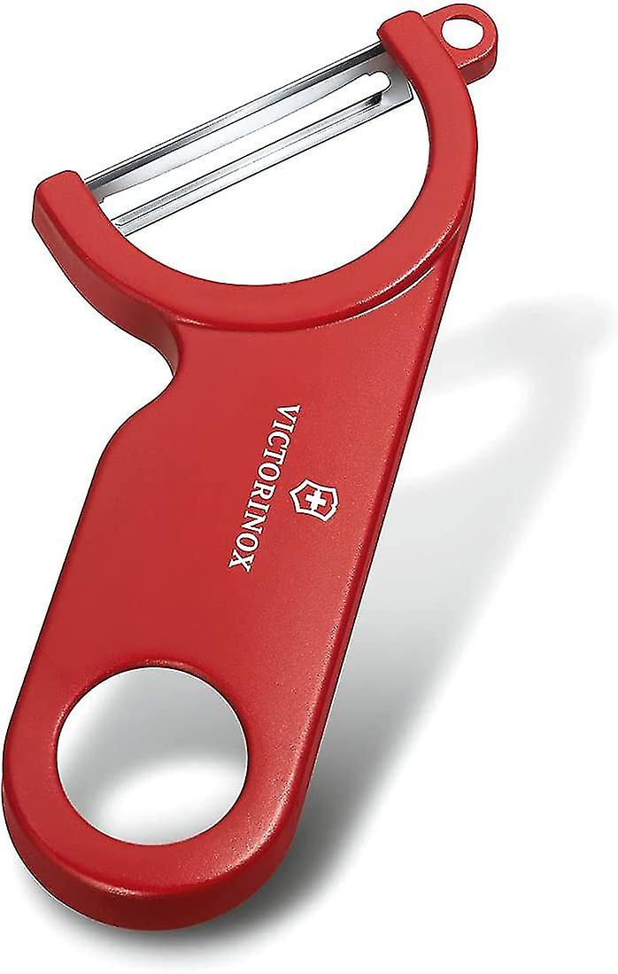 Potato Peeler, Red, Stainless