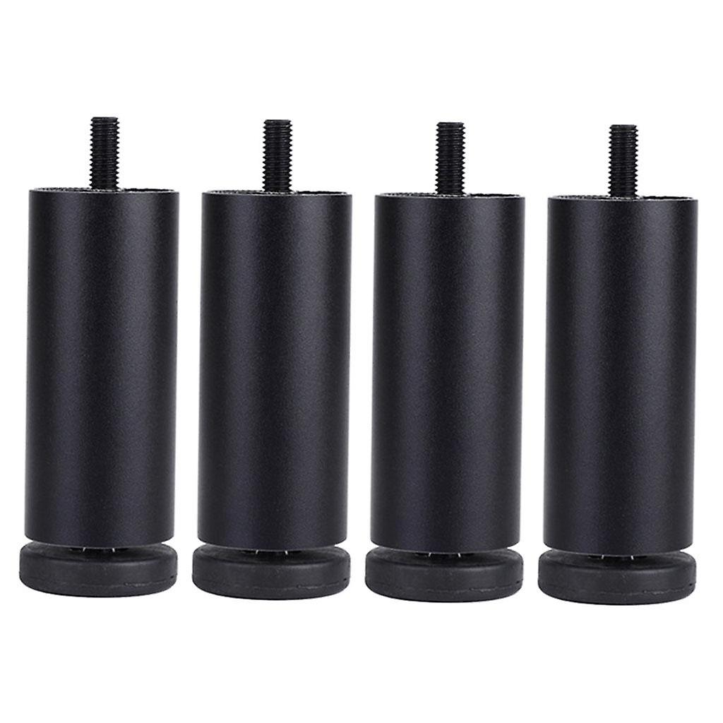 4pcs Έπιπλα κραμάτων αργιλίου πόδια καναπές καναπές τραπέζι ντουλάπι TV Stand πόδια ασήμι 6cm