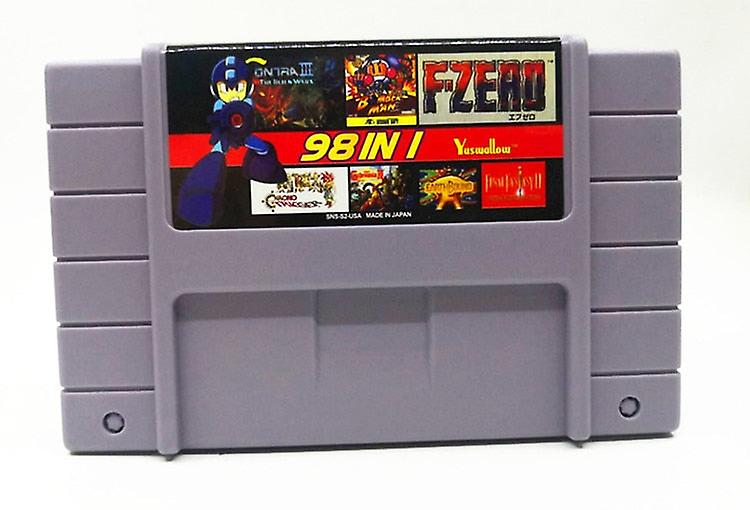 Super 98 In 1 Us Version With Game Castlevania Captain Commando Contra Iii Final Fight 3 Turles Iv Megaman X 7