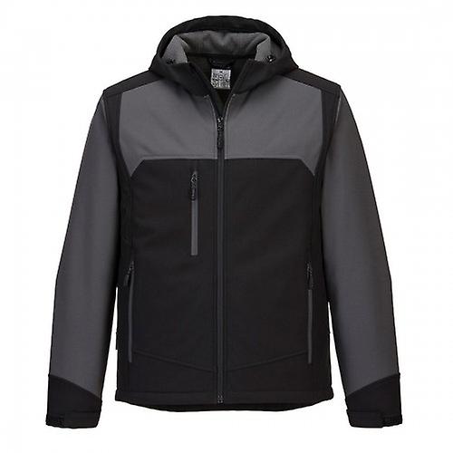 Portwest Mens KX3 Contrast Hooded Soft Shell Jacket