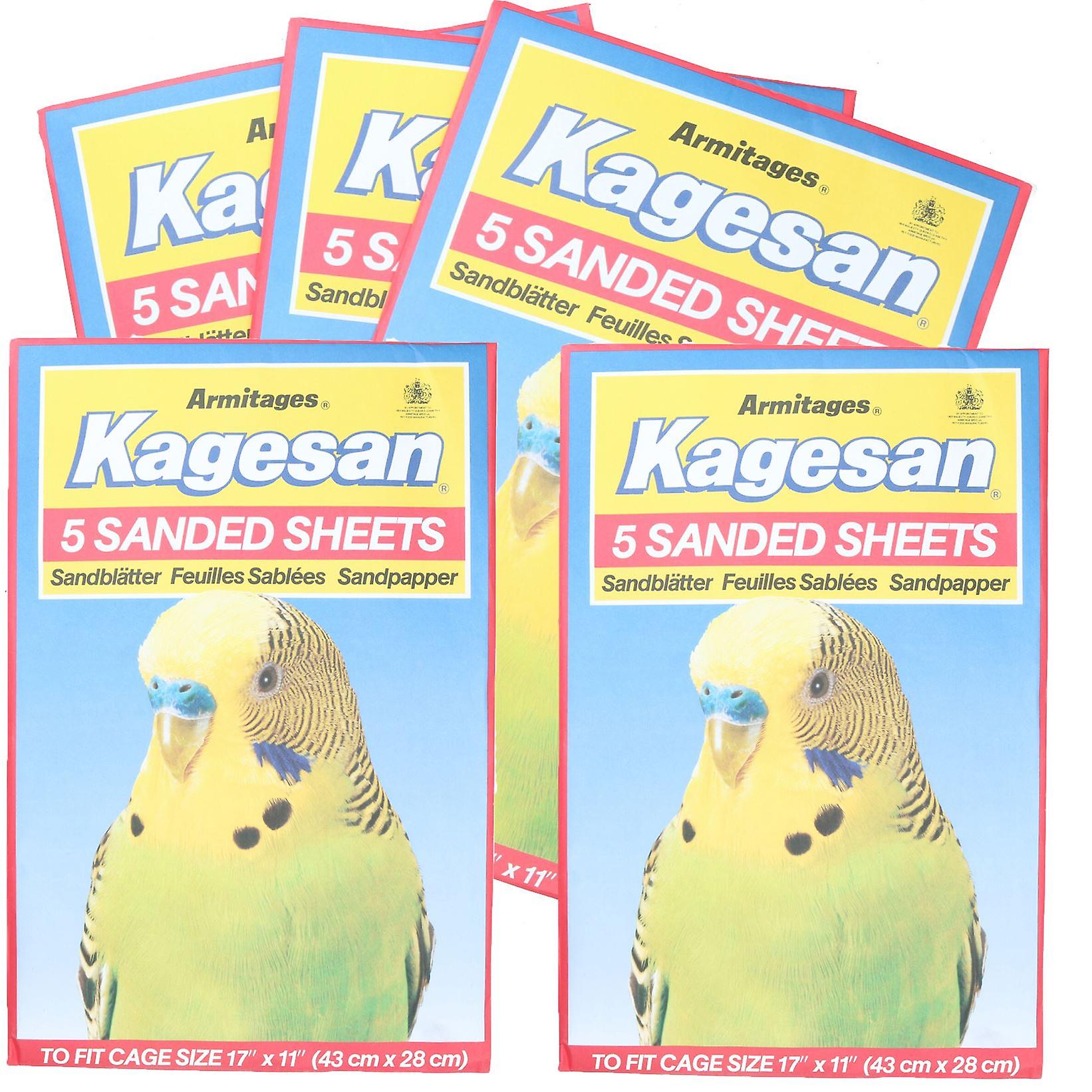25 Sanded Sheets Sandpaper Cage Lining Budgies Caged Birds  28x43cm