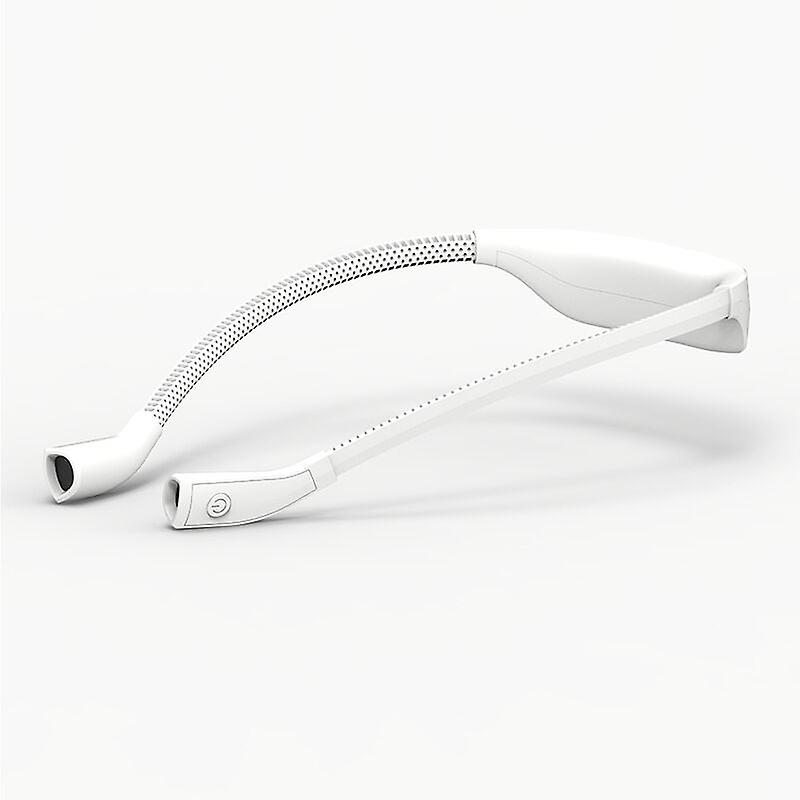 Rechargeable Neck Reading Lamp, Lamp for Reading in Bed, 3 Colors, Foldable Arms, Long Lifespan, Perfect for Reading, Knitting, Repairing, White