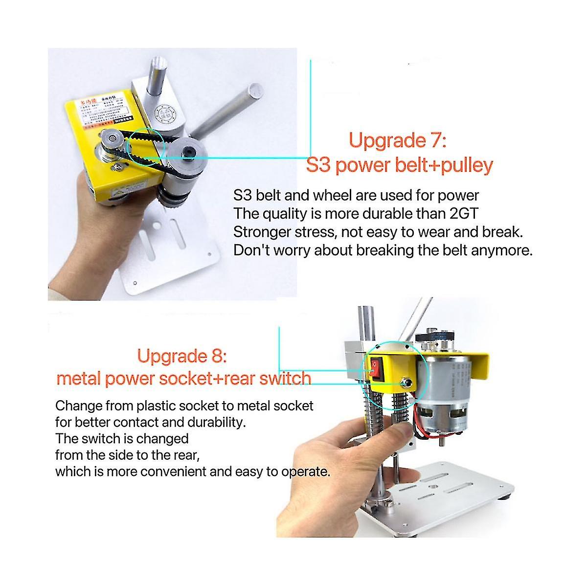 Mini Drill Press Precision Table Drilling Machine Portable Benchtop Driller Cnc 795 Motor B10 Chuck