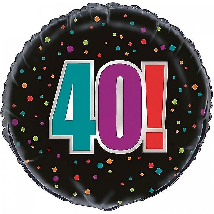 Unique Party Cheer 40th Birthday Foil Balloon
