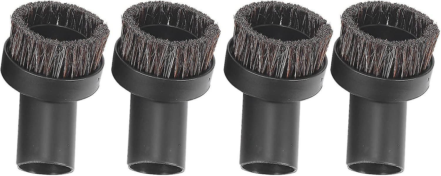 4 Pieces Round Horsehair Vacuum Cleaner Brush Replacement Sets, Corner/runway Cleaning Tools, Inner
