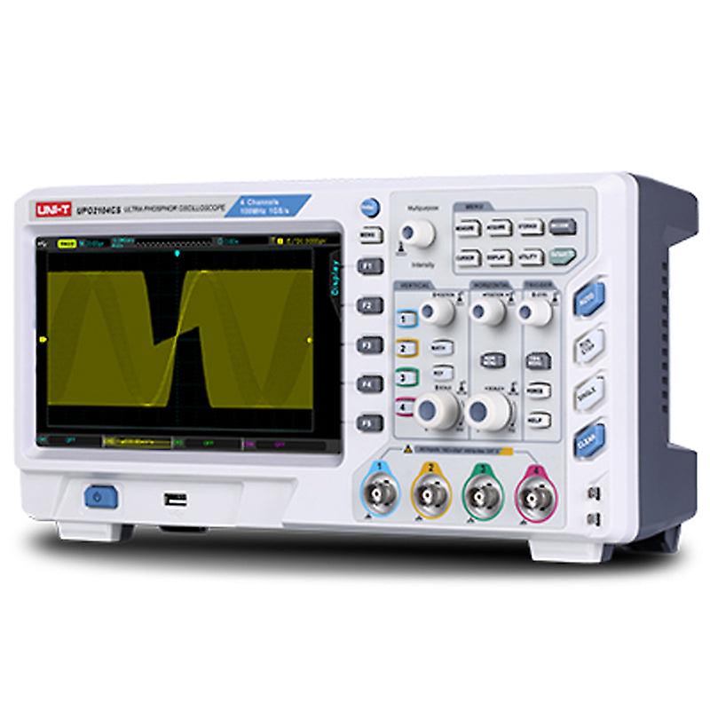 Uni-t Upo2104cs Ultra Phosphor Oscilloscopes 4ch 100mhz Scopemeter Scope Meter 7 Inches Widescreen Lcd Displays Usb Interface