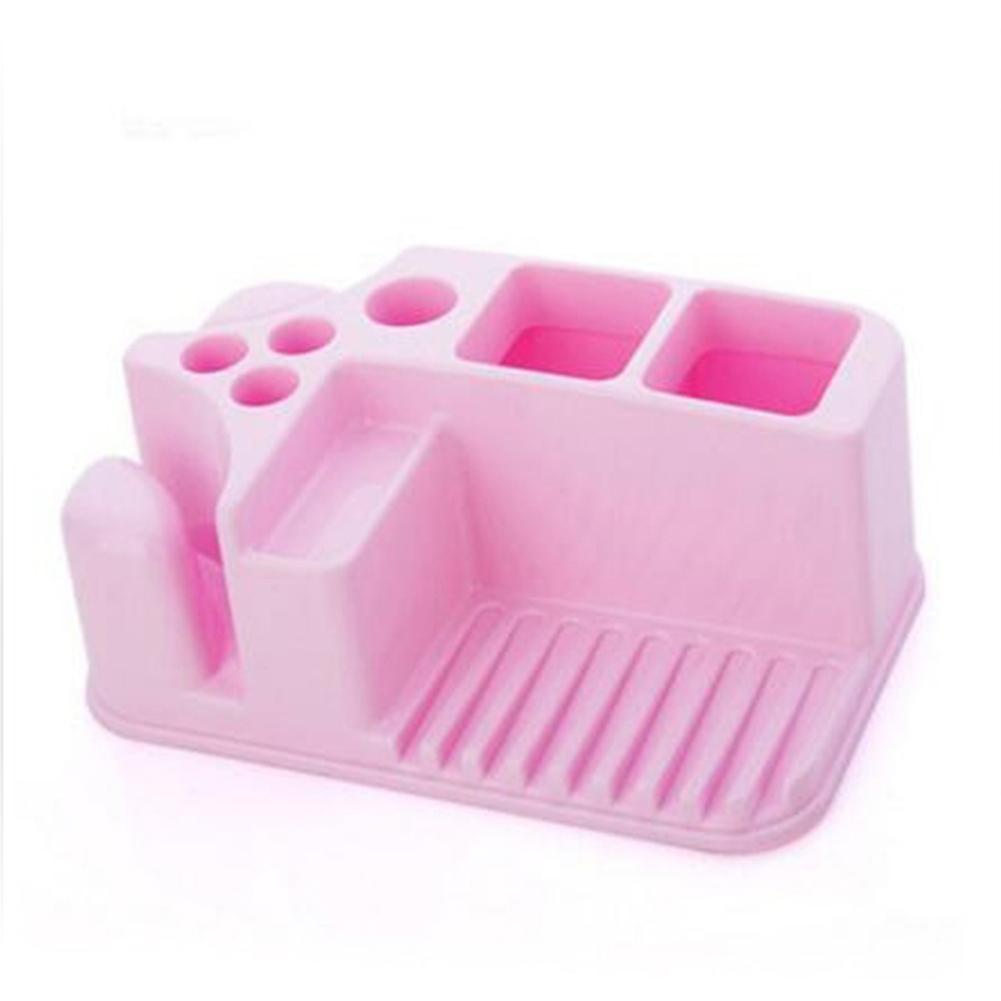 Plastic Rack Storage Kitchen Bathroom Shower Shelf Makeup Towel Sponge Holder