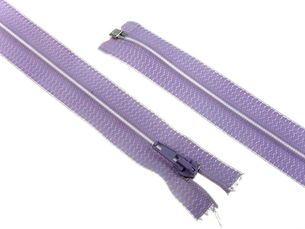 Minerva Nylon Open End Coat Zips Lilac - 30 cm - each