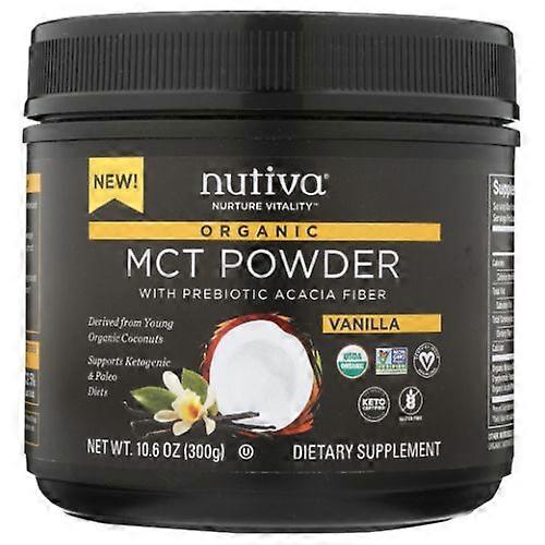Nutiva مسحوق MCT الفانيليا العضوي ، فانيليا ، 10.6 أونصة (عبوة من 2)
