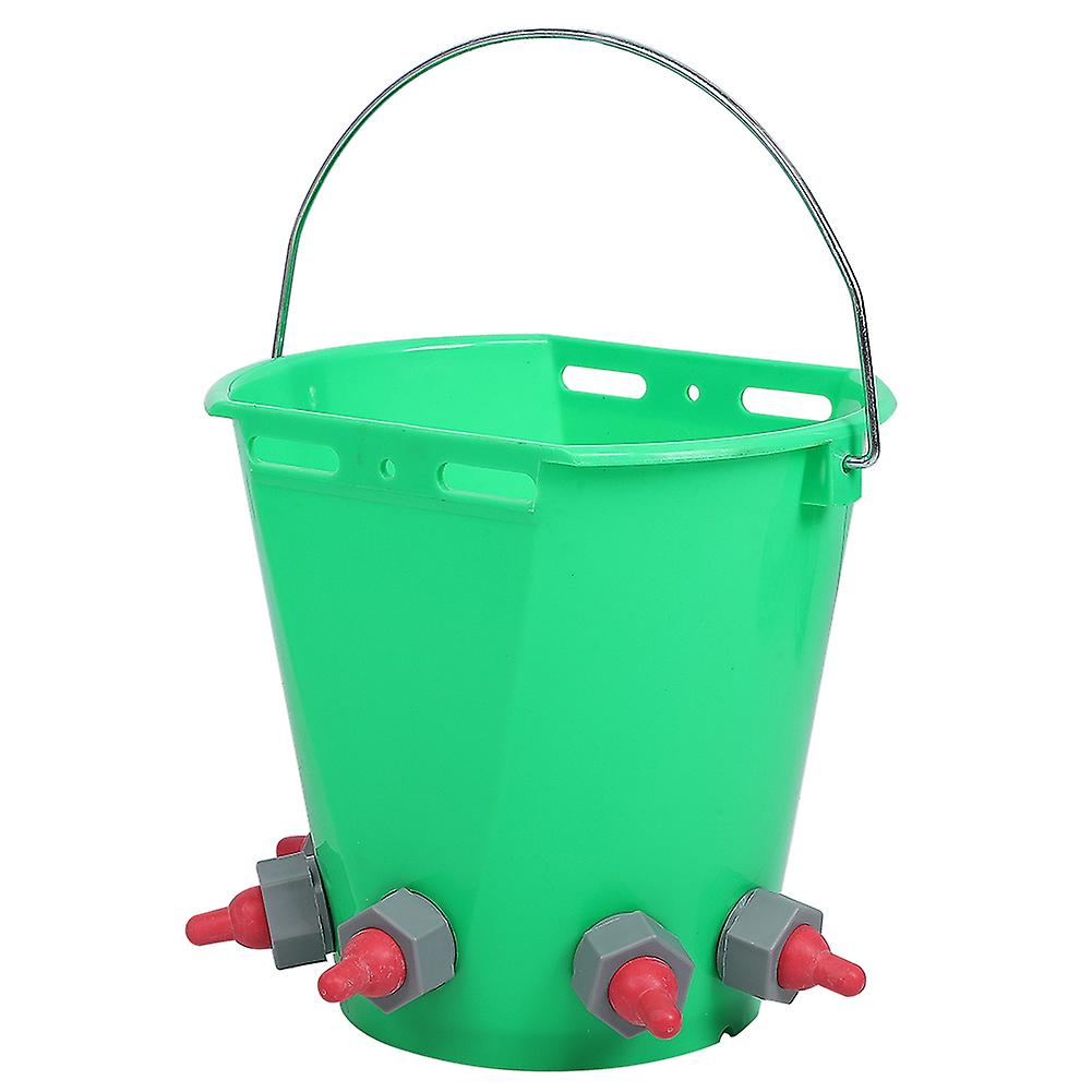 HL-MP69 8L Plastic Milk Feed Bucket for Cattle Sheep, 30x28x22cm