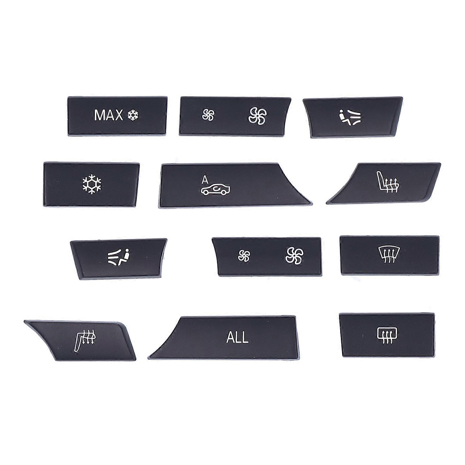 Kit de réparation de 12 capuchons de bouton de chauffage de climatisation 61319313923, remplacement pour séries 5 et 6