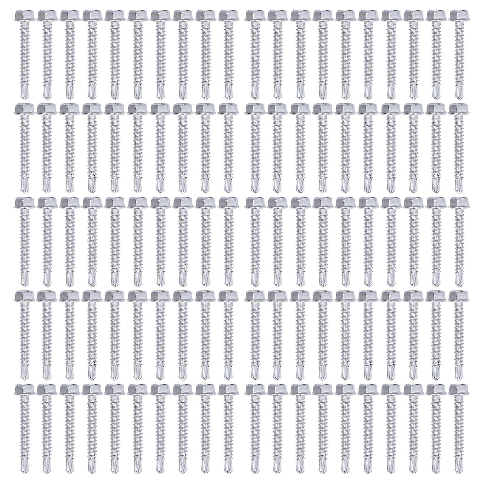 Self-drilling screws stainless steel, with hexagonal washers