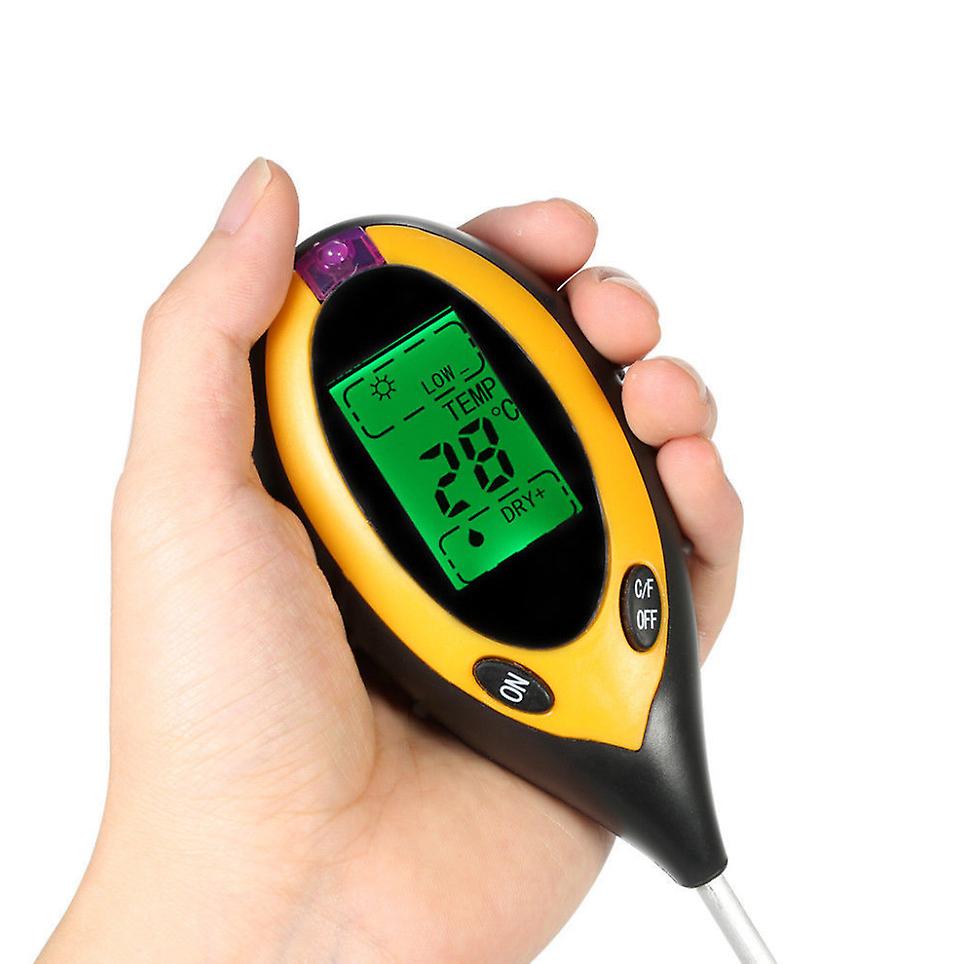 Soil Tester 4 in 1 Soil Tester PH Meter, Sunlight, Temperature, Hygrometer