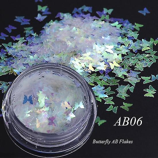AB06 Holographic Nail Glitter Mix Irregular Paillette Sequins