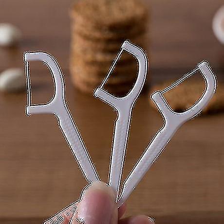 30pcs Oral Gum Teeth Clean Care Floss Thread Dental Plastic Tooth Pick Polymer Floss Stick Super Fin
