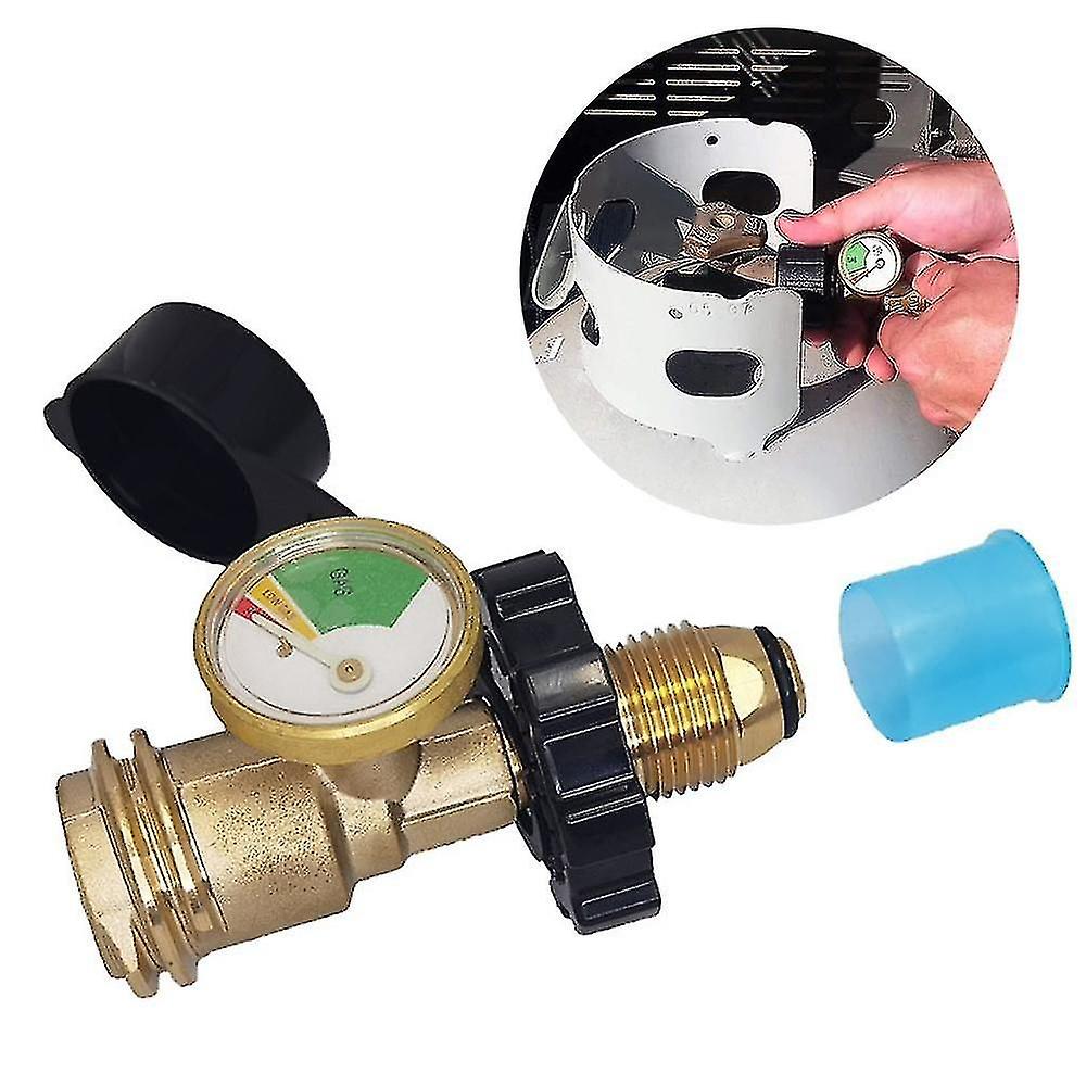 Propane Tank Gauge Pressure Meter Allows To Connect Regulator