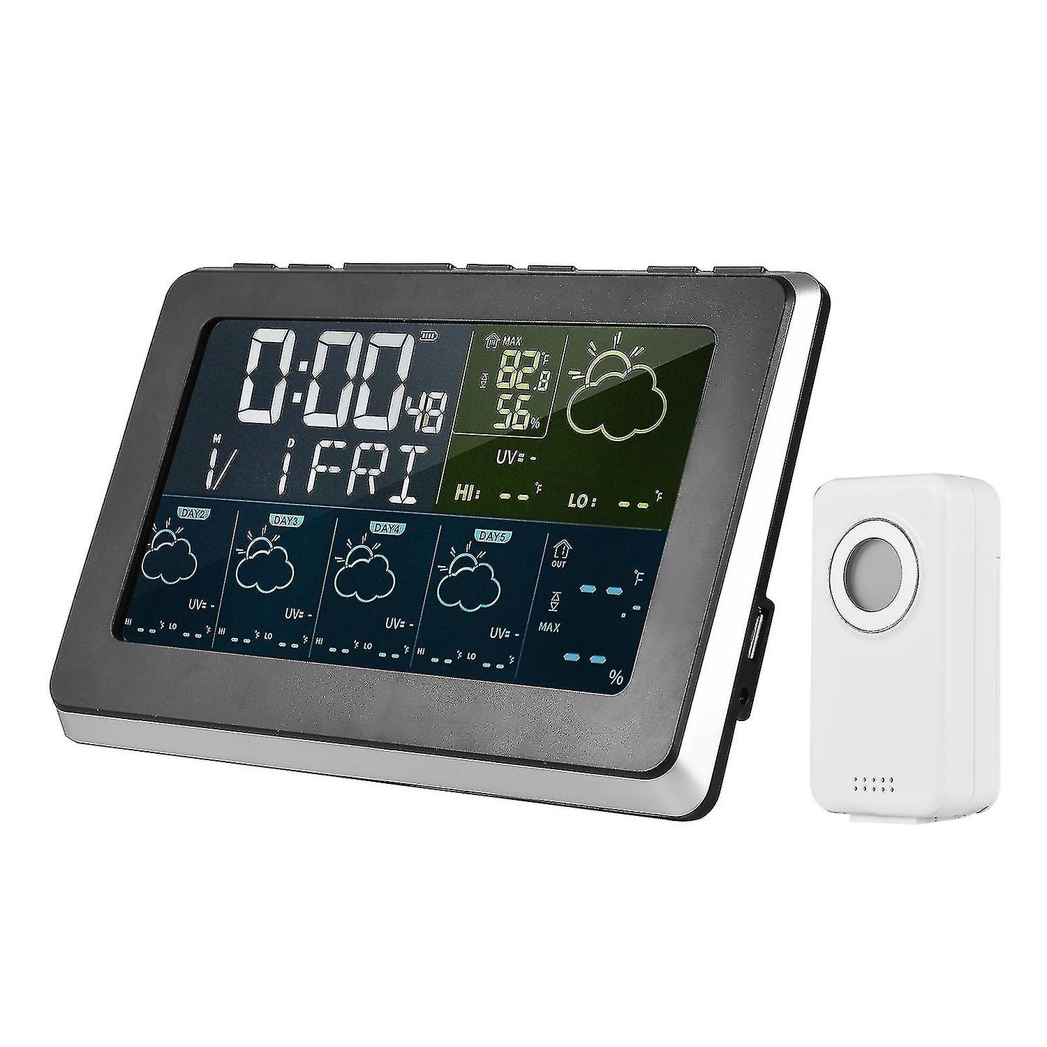 Tuya Wifi Smart Lcd Weather Station App Control Digital Indoor Outdoor Temperature Humidity Monitor 