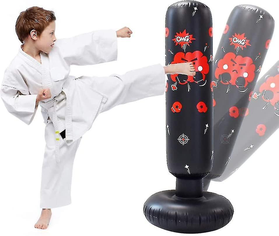120cmパンチングボール、キッズインフレータブルボクシングパンチングバッグ、インスタントリバウンドフィットネスパンチング