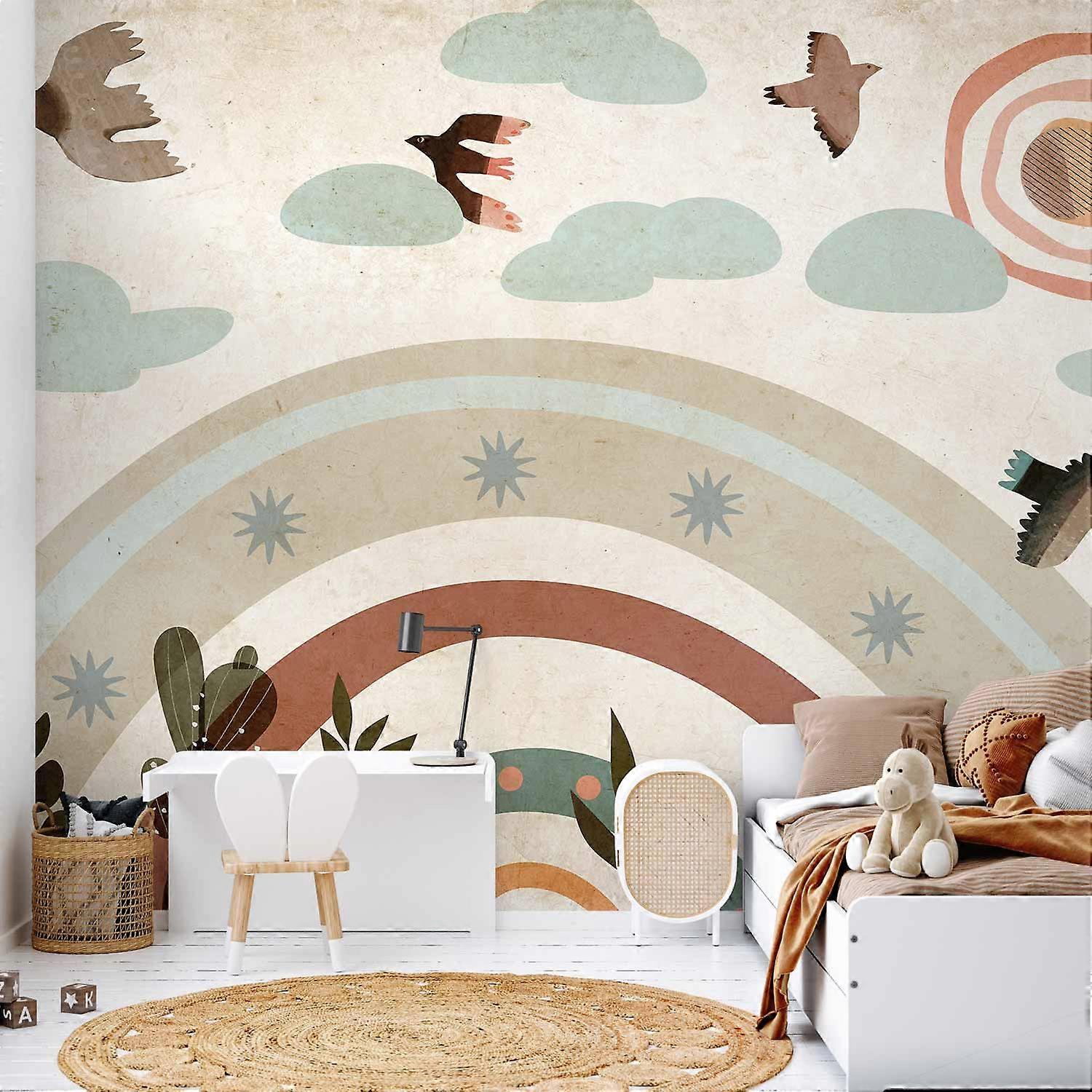 Wall Mural - Rainbow and Birds