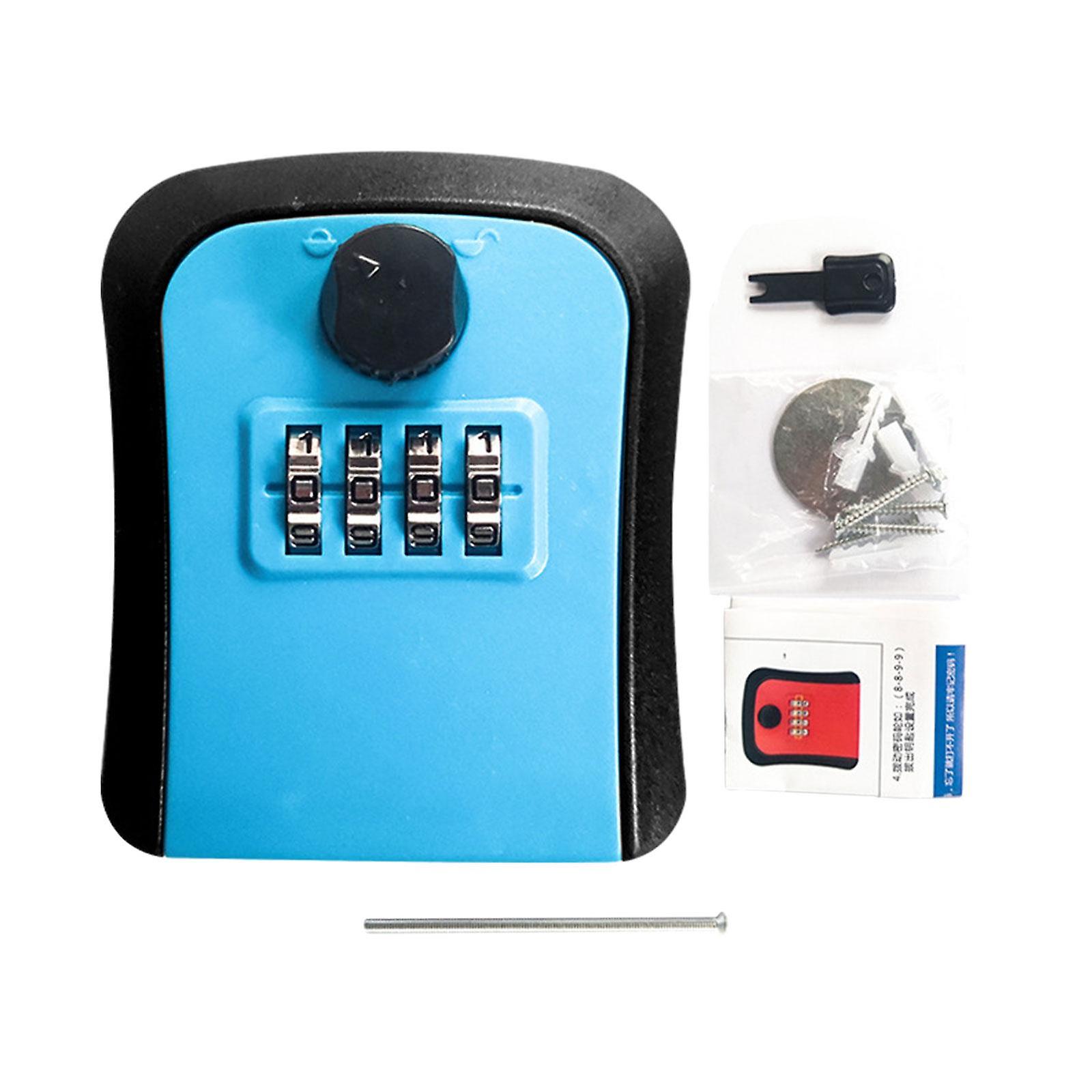 Keys Lock Box Security Lock Box for Homestay House Keys Room Cards Apartment Blue