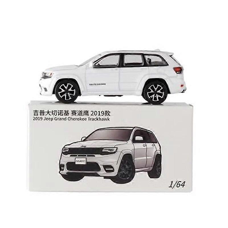 JKM 1/64 جيب جراند شيروكي تراكهوك سيارات الدفع الرباعي دييكاست نموذج سيارة الهيكل المعدني امتصاص الصدمات جمع نموذج الحلي لعبة السيارات