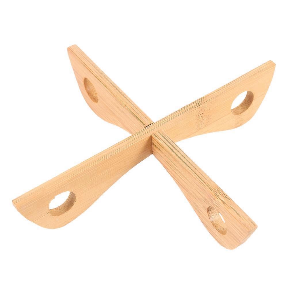 Multi-function Wood Detachable Heat Insulation Rack Bowl Dish Pad Holder Kitchen Tableware Mat