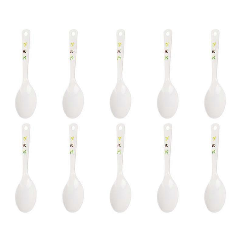 10pcs Kitchen Tableware, Plastic Spoons