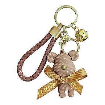 Cute Keychain Gift  Kawaii Backpack Charms Couple Cartoon Bear Ga color