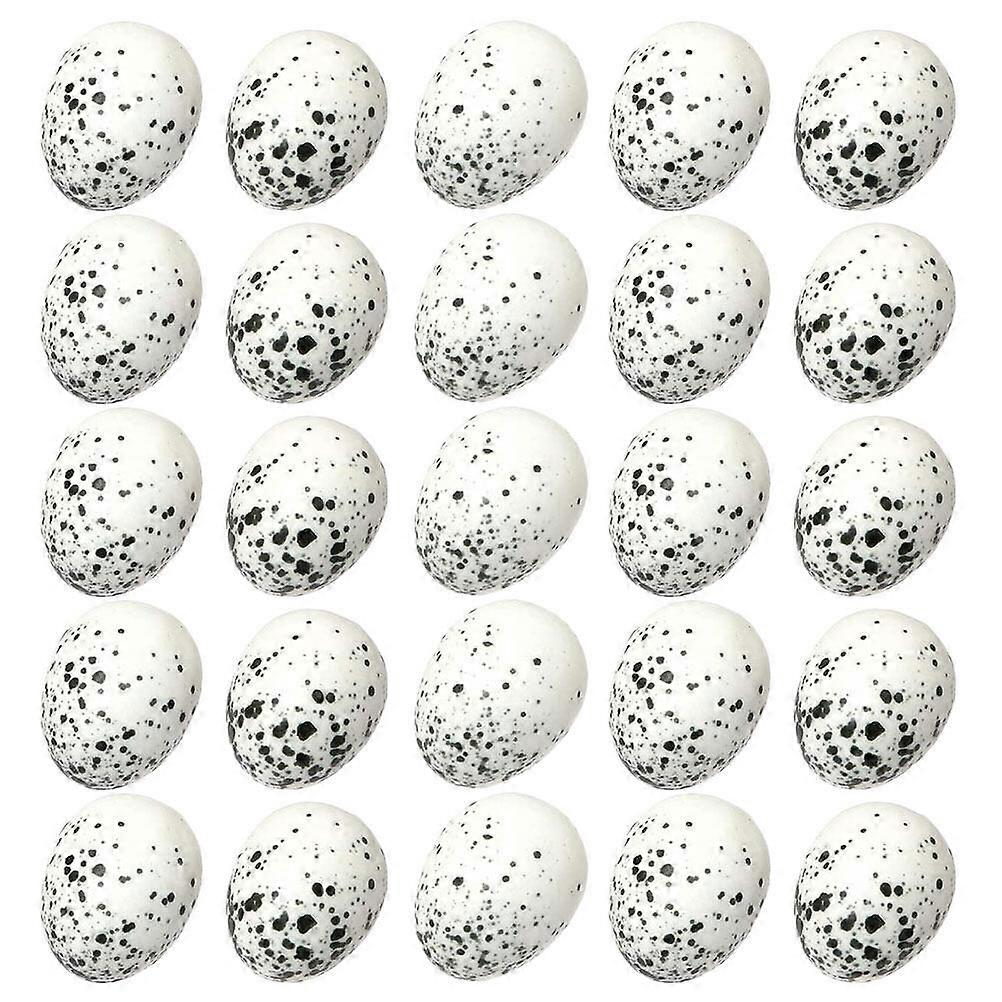 40pcs Artificial Bird Egg Easter Egg Ornaments Easter Foam Bird Egg Decoration Party Favor