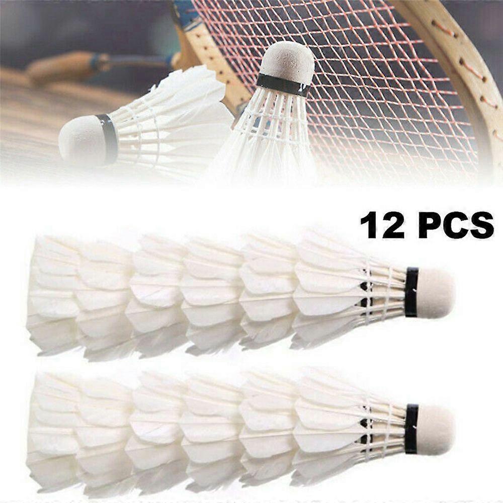 New1/3/6/12pcshigh Quality Ball Sports Tools Durable Foam Head Soft Texture Badminton Racket Badminton Goose Feather
