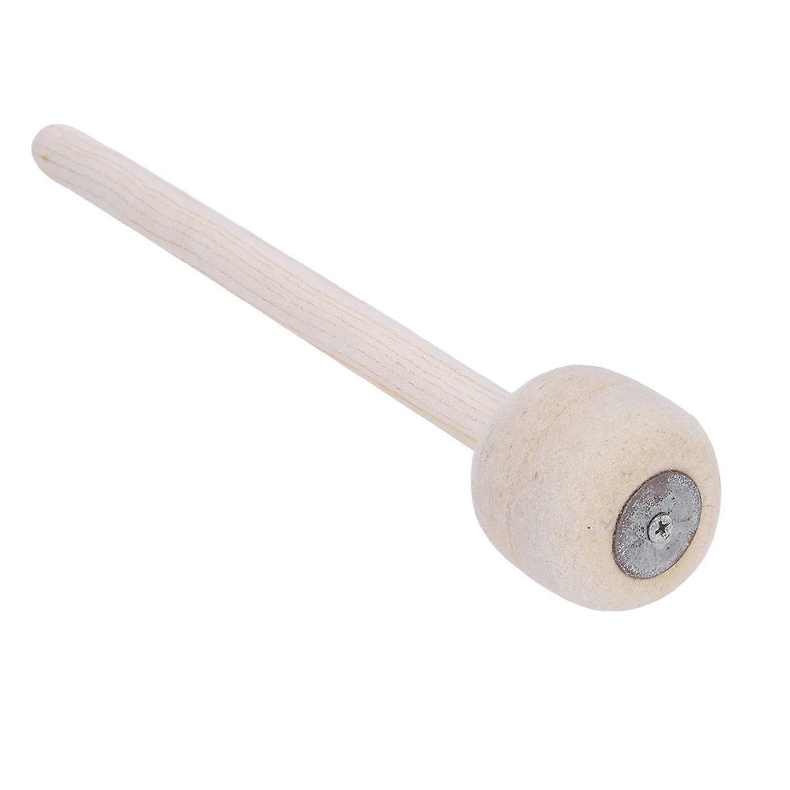 Durable Bass Drum Mallet Stick With Wool Felt Head Percussion Marching Band Accessory