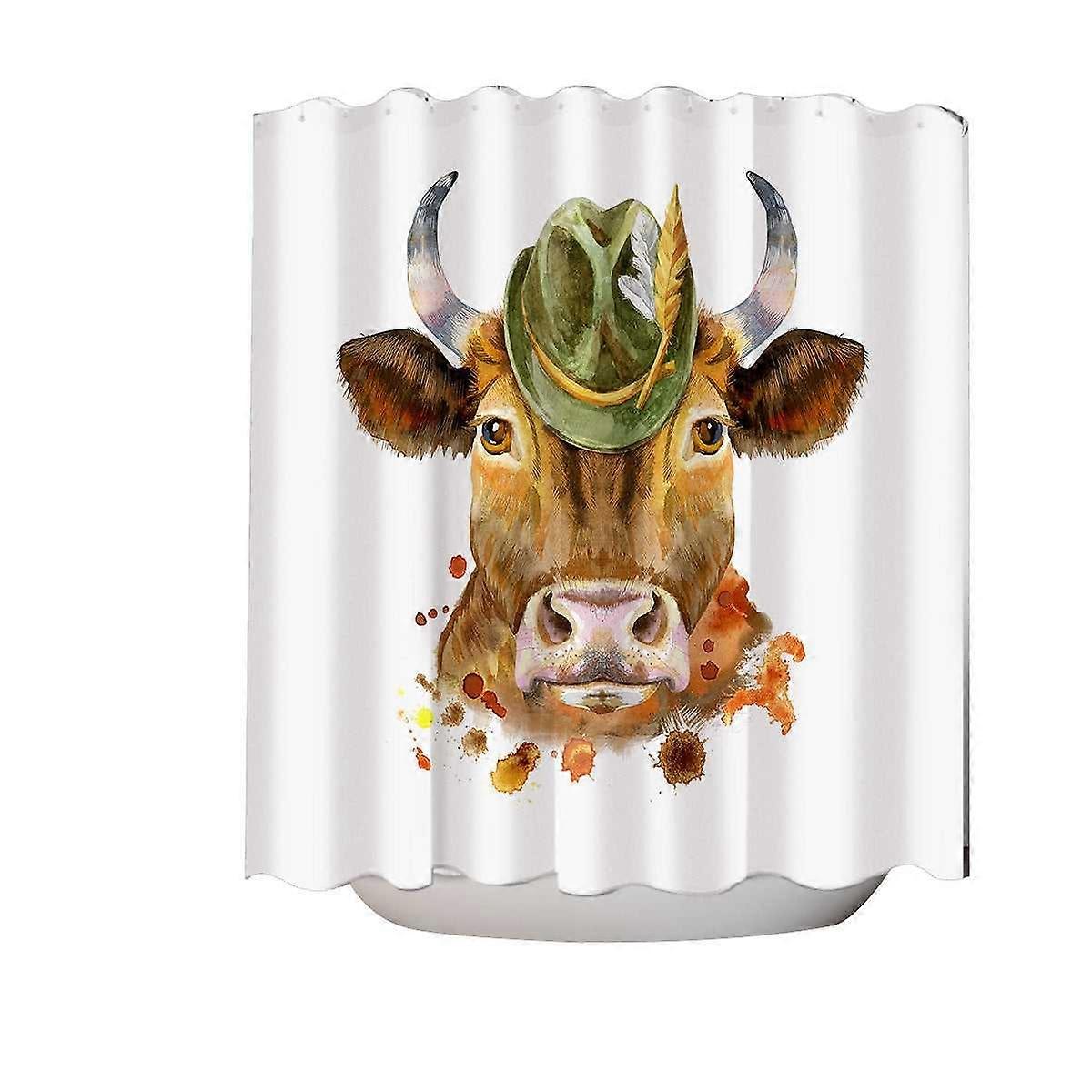 Cool Bavarian Cow Shower Curtain