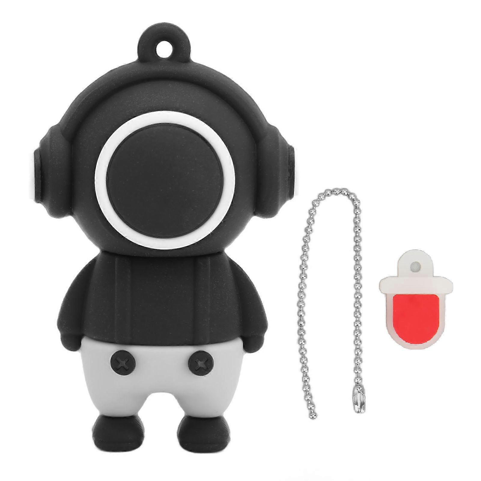 USB Flash Drive Multifunction Cartoon High Speed Portable U Disk Pen Drive for Data Storage File Sharing Black 32G