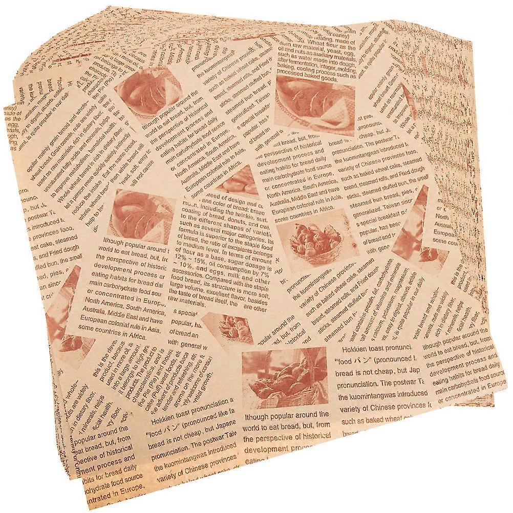 100pcs Deli Paper Newsprint Wax Paper Sheets Food Wrapping Paper Greaseproof Paper