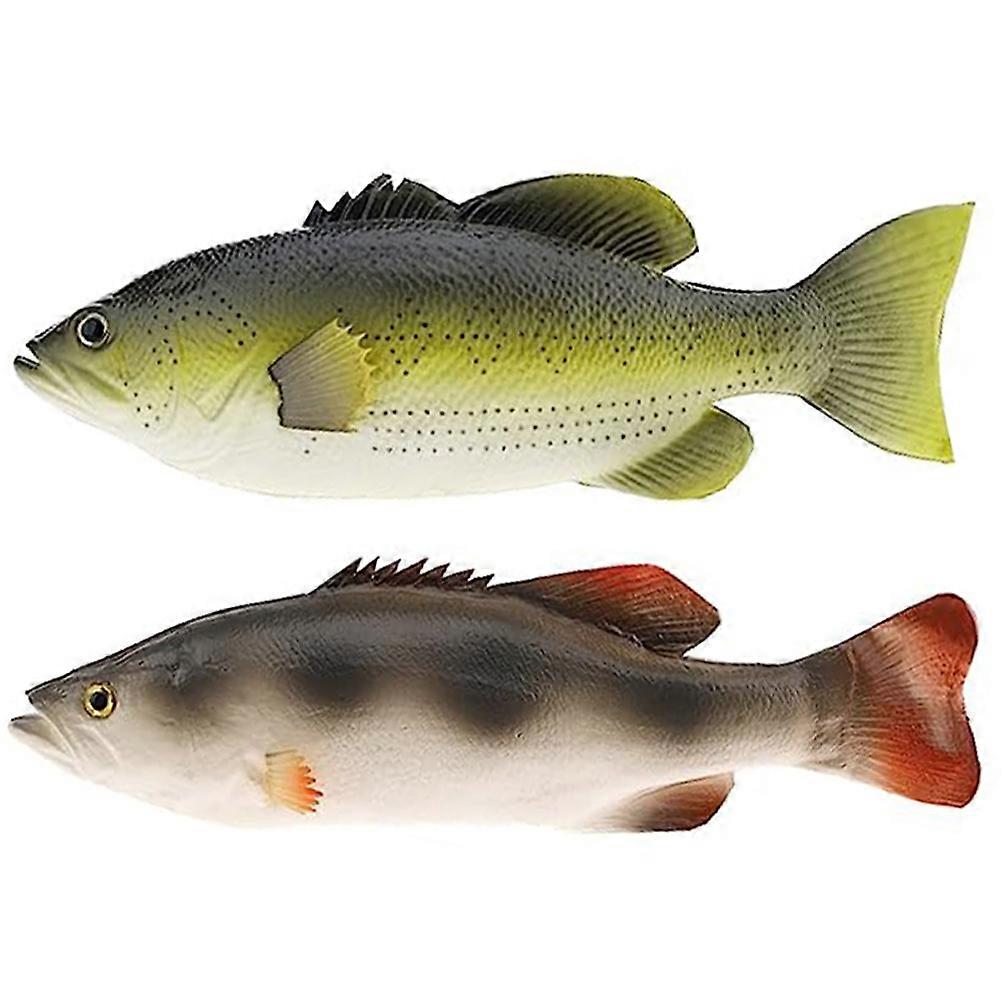 2pcs Simulation Fish Toy Model PU Fish Model Simulation Animal Educational Model Simulated Fish Model