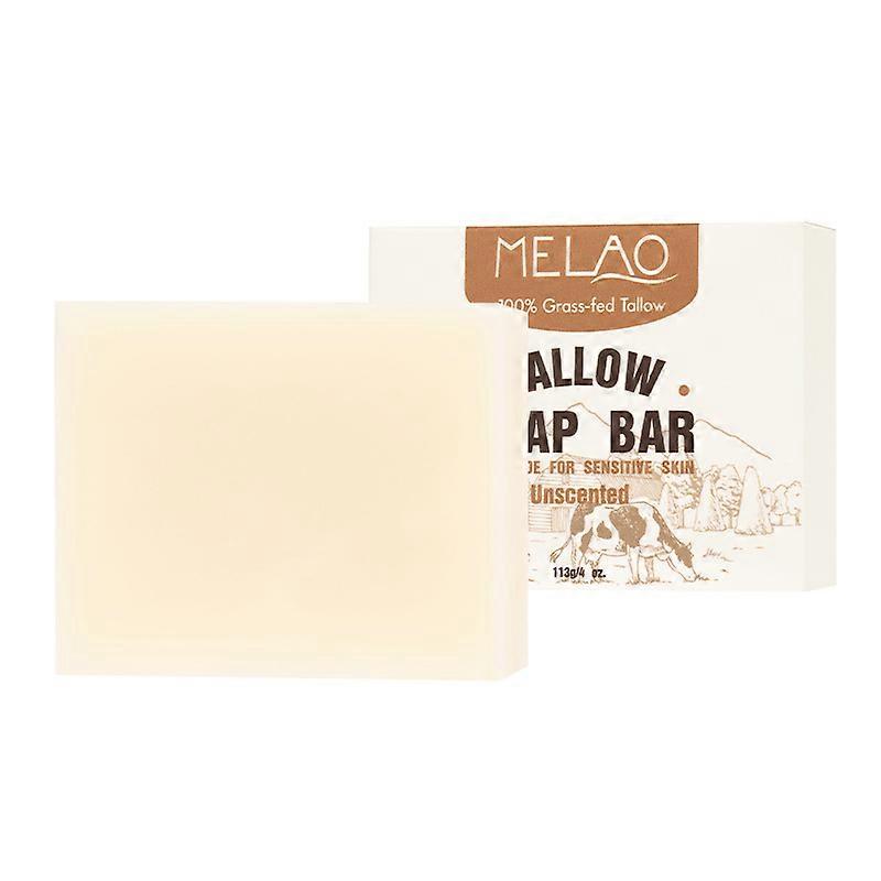 Beef Tallow Soap Bar,113g Handcrafted Grass Fed Tallow Soap-Cleans, Gentle,Moisturizing, Wash Great For All Skin Types